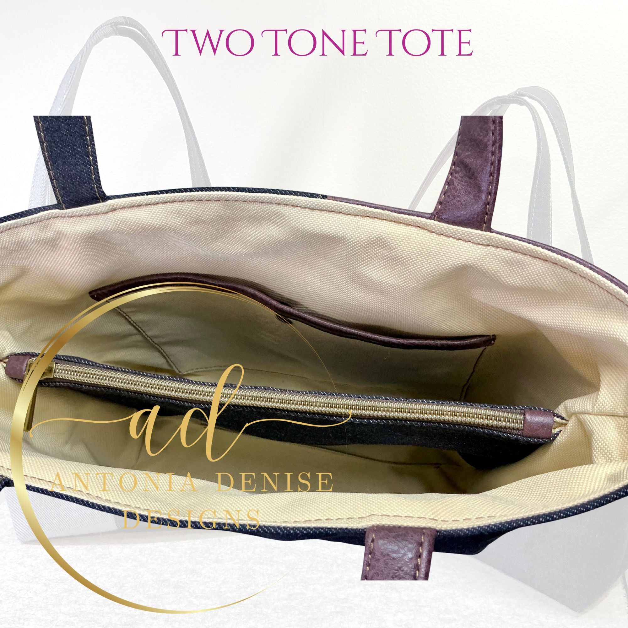 Two Tone Tote (Medium)